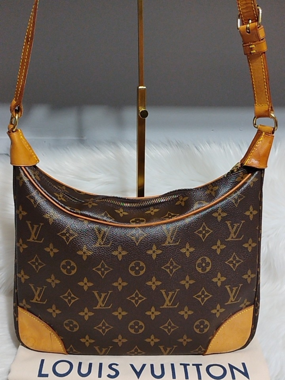 SALE! Louis Vuitton Monogram Boulogne 30 Vtg M51265 Shoulder Bag W/DB - Picture 3 of 13